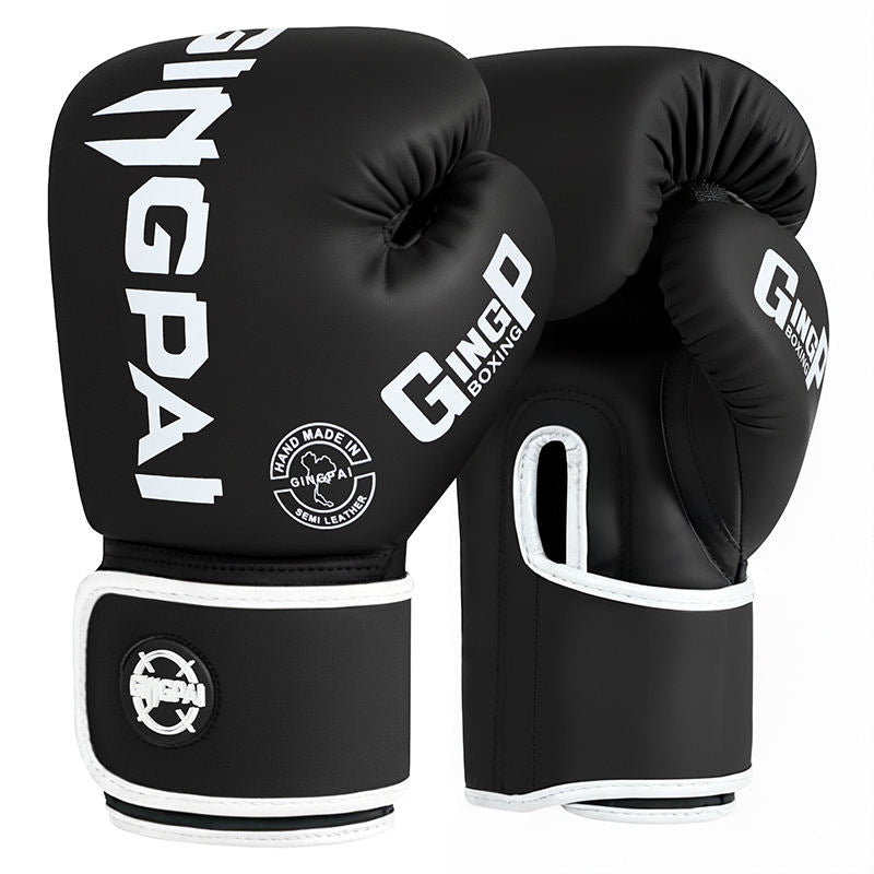 Guantes de Boxeo Profesionales O Amateur de Cuero PU de 4-14 oz , Antideslizantes, Transpirables, con Cierre de Media Mano para Uso Diario al Aire Libre, para Todas las Edades