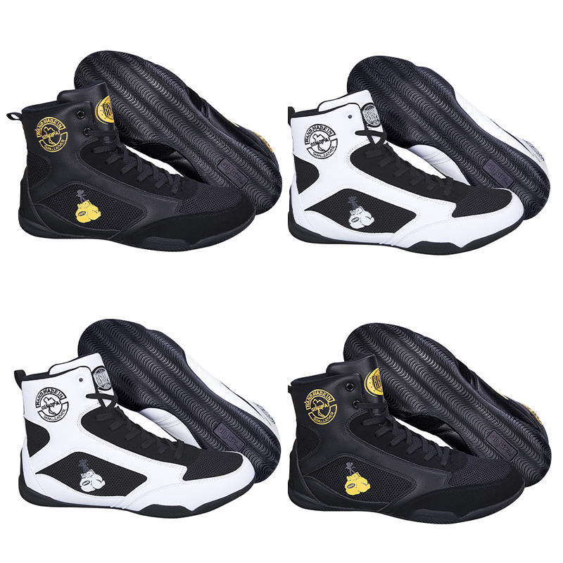 Zapatillas de Boxeo y Lucha Libres Profesionales Unisex de Verano Cómodas para Entrenamiento con Forro de Malla Transpirable y Entresuela de EVA Suela de Goma