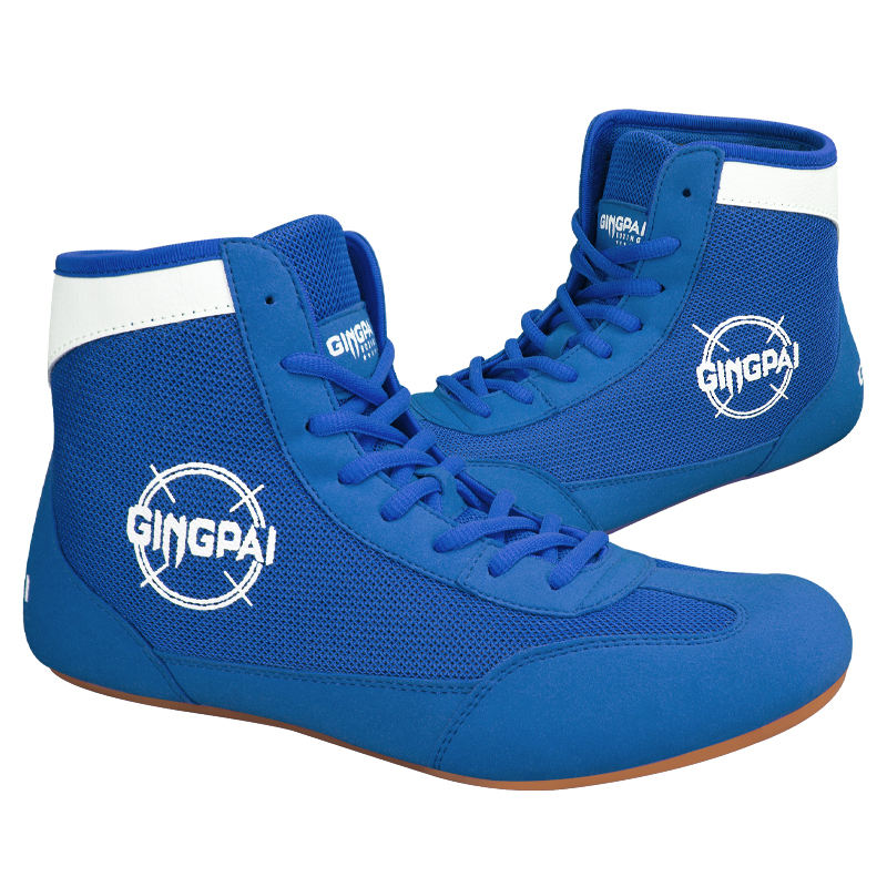Zapatillas de Boxeo Profesionales GINGPAI de Calidad Personalizada Transpirables de Nueva Moda para Hombre y Mujer para Entrenamiento de Muay Thai, Sanda y MMA