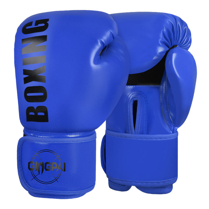 Para guantes de boxeo de cuero PU profesional impermeable transpirable al aire libre Sanda Muay Thai artes marciales 10oz