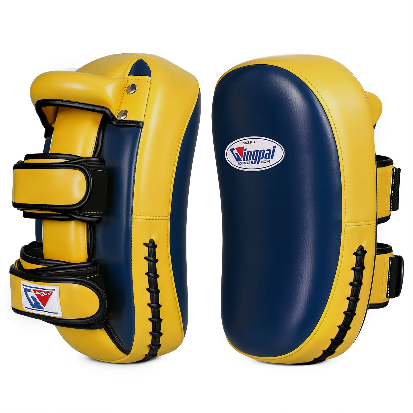 GINGPAI 1 ud. Almohadillas de patada profesionales y duraderas para Muay Thai, objetivo de pie de PU para Sanda, protección para sparring