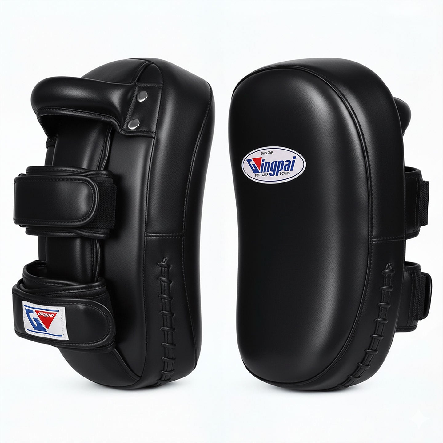 GINGPAI 1 ud. Almohadillas de patada profesionales y duraderas para Muay Thai, objetivo de pie de PU para Sanda, protección para sparring