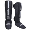 Espinilleras GINGPAI de Cuero PU de Alta Calidad, Soportes de Tobillo Ligeros y Protectores para Kickboxing y Muay Thai, Calentadores para Piernas