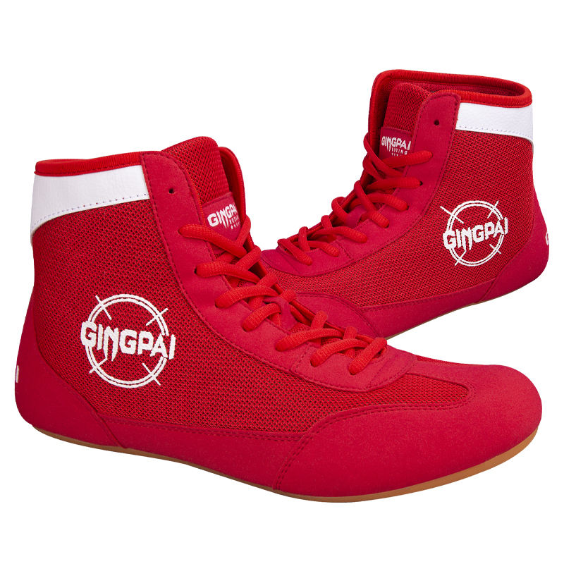 Zapatillas de Boxeo Profesionales GINGPAI de Calidad Personalizada Transpirables de Nueva Moda para Hombre y Mujer para Entrenamiento de Muay Thai, Sanda y MMA